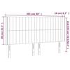 VidaXL Tête de Lit à LED Meuble de Chambre à Coucher Accessoire de Lit Double Tête de Cadre de Lit Intérieur Rose 3124357