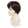 Synthetic Brown Mix Blonde Highlight Wig for Men Short Straight Hair Wig with Side Bangs Mullet Head Wig Daily Cosplay