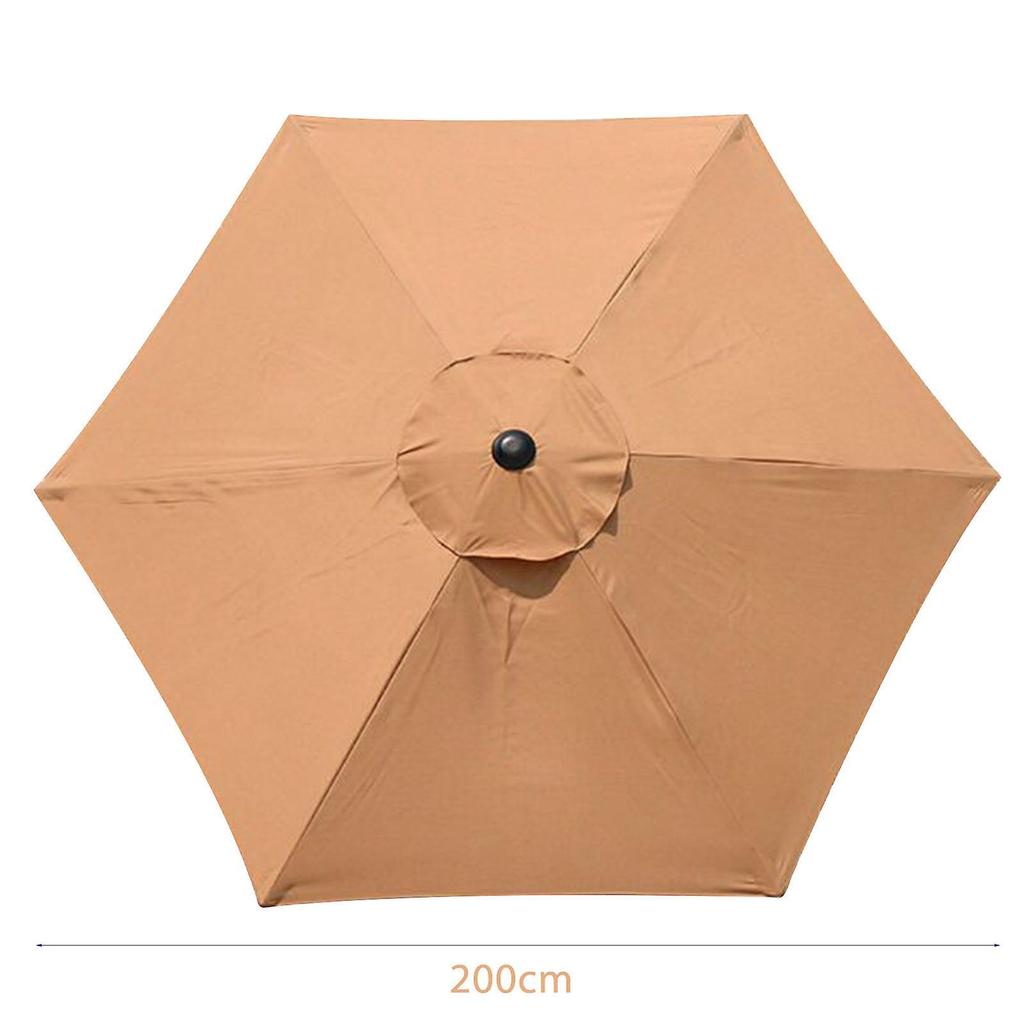 Parasols Cover with 6 Rib Easy To Clean & Not Fading for Beach Pool Market Table