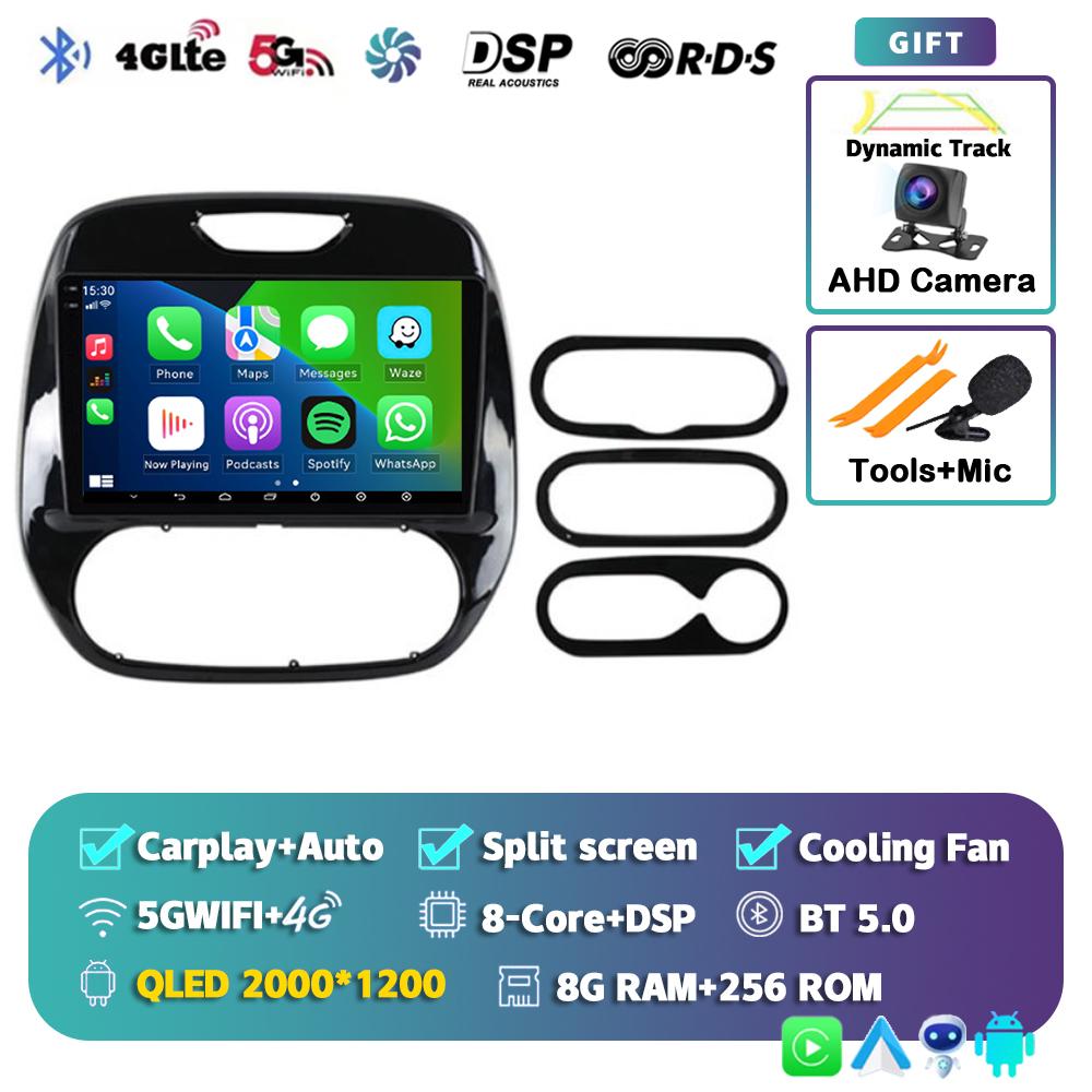 Android 14 Carplay Auto Car Radio For Renault Kaptur Captur 2016 2017 2018 2019  Multimedia Player Stereo 4G GPS DSP 360 Camera