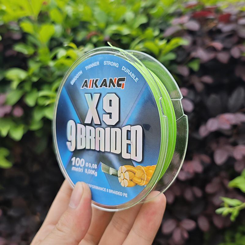 Genuine 9-Strand PE Fishing Line, 100 Meters – Strong Tensile Force for Horse Fishing