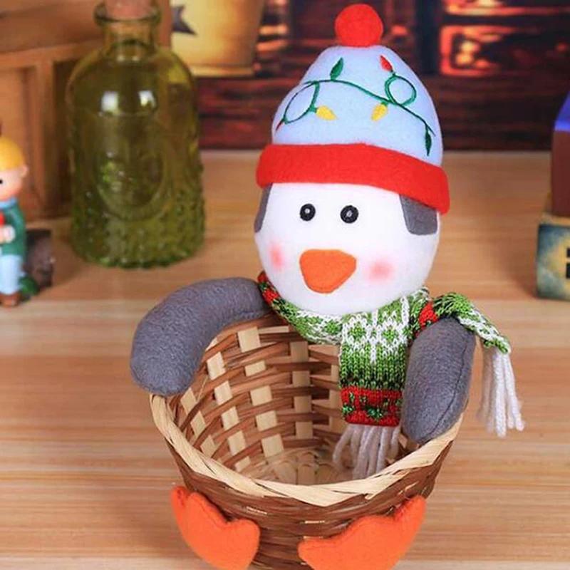 Merry Christmas Decorate Christmas Candy Storage Basket Desktop Pendant Children s Candy Storage Basket Christmas Pendant2025 S