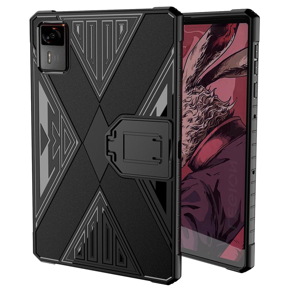 

For Lenovo Legion Y700 4th Gen Case PC Kickstand TPU Anti-Drop Tablet Cover Navy Blue