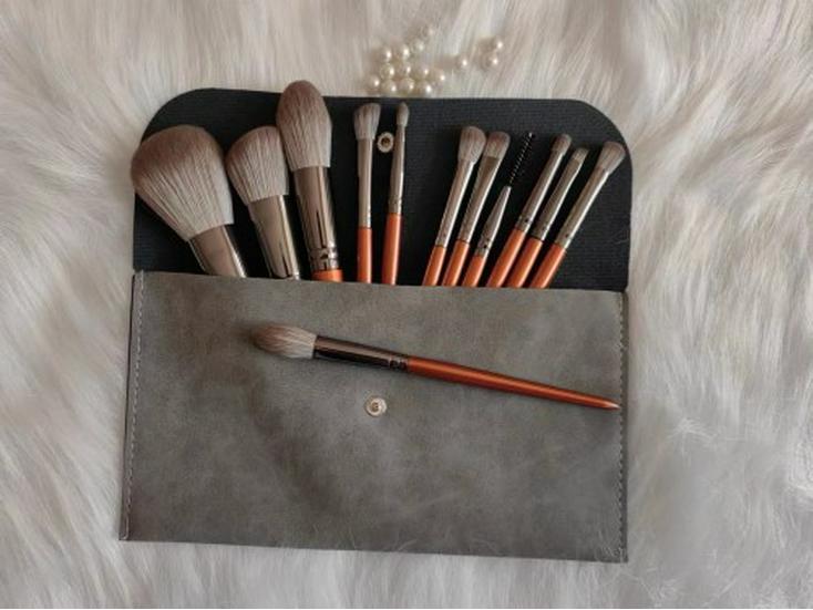 Fancy Coincidence 12-Piece Makeup Brush Set: Super Soft Powder, Eyeshadow, Line & Highlight Brushes