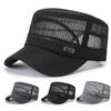 Spring Summer Anti-UV Baseball Cap Breathable Adjustable Cadet Hat Casual Outdoor Flat Top Cap Men