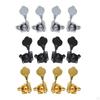 4 Pieces Electric Bass Tuning Pegs Knobs Keys Machine Heads Open Frame Tuner for Show