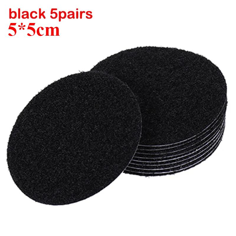 5-10Pairs Strong Self Adhesive Hook Loop Fastener Tape 60mm Nylon Magic Sticker Disc Hook Adhesive Round Hook Loop with Glue