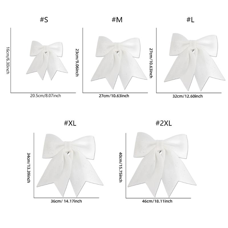 Christmas Tree Bowknot Decoration for Home Party Bows Ornament DIY Accessories