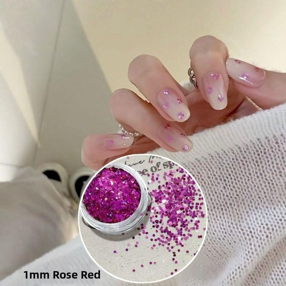 Polka Dot Glitter Nail Accessories Colorful Sequins Nail Decorations  Nail Salon