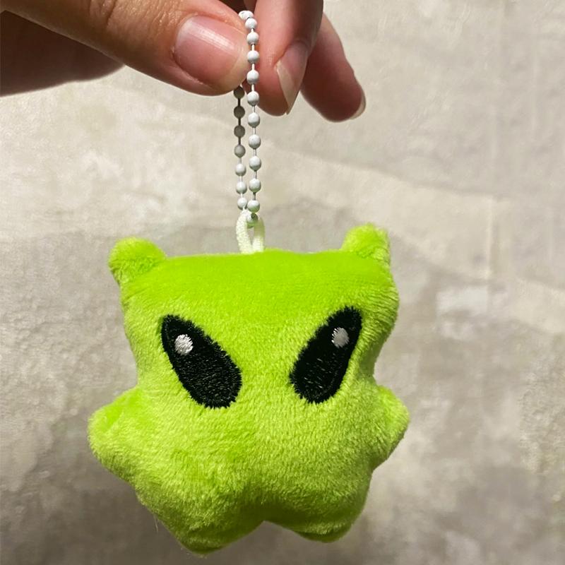 1/2Pcs Cartoon Alien Cute Star High Beauty Plush Doll Pendant Mobile Phone Rope Bag Pendant Car Keychain Versatile Birthday Gift