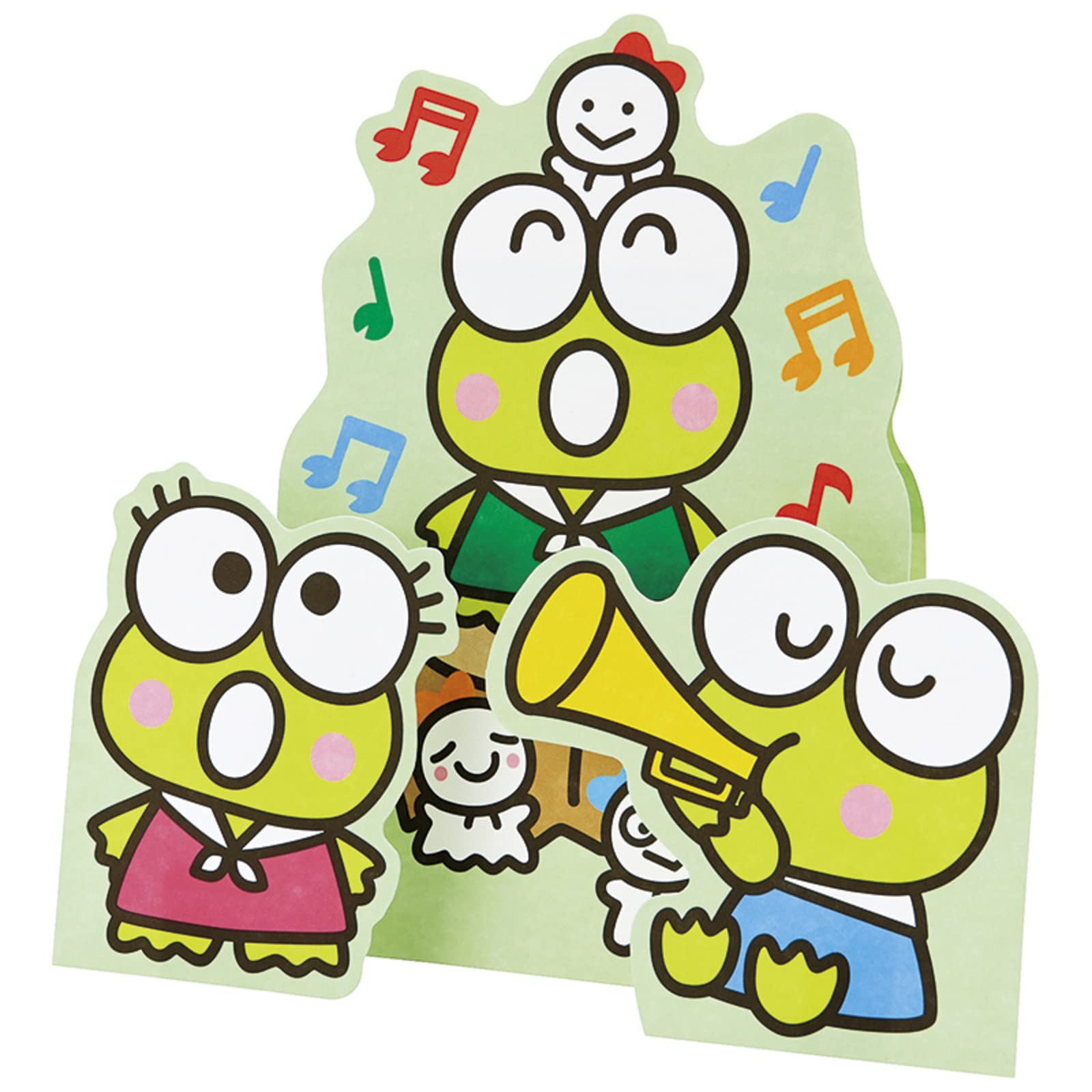 Sanrio Message Card Keroppi and Three Siblings Greeting Card International Shipping Available SANRIO 733059 - - - MU137-3
