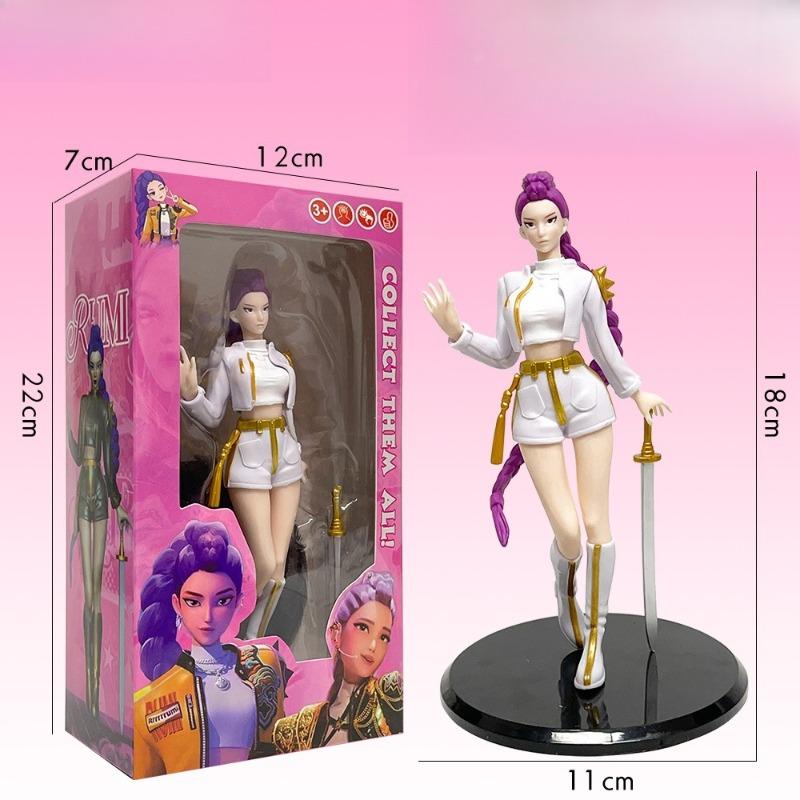 Demon Hunter Girl Group Figurines Lumi Mira Zoe Beautiful Girl Action Figure Desktop Peripheral Decor My Hero Academia My Melody