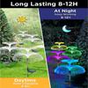 Solar Jellyfish Garden Lights Outdoor Waterproof 7 Color Changing Fiber Optic Solar Landscape Pathway Stake Lamps for Yard Lawn Wedding Holiday Decor