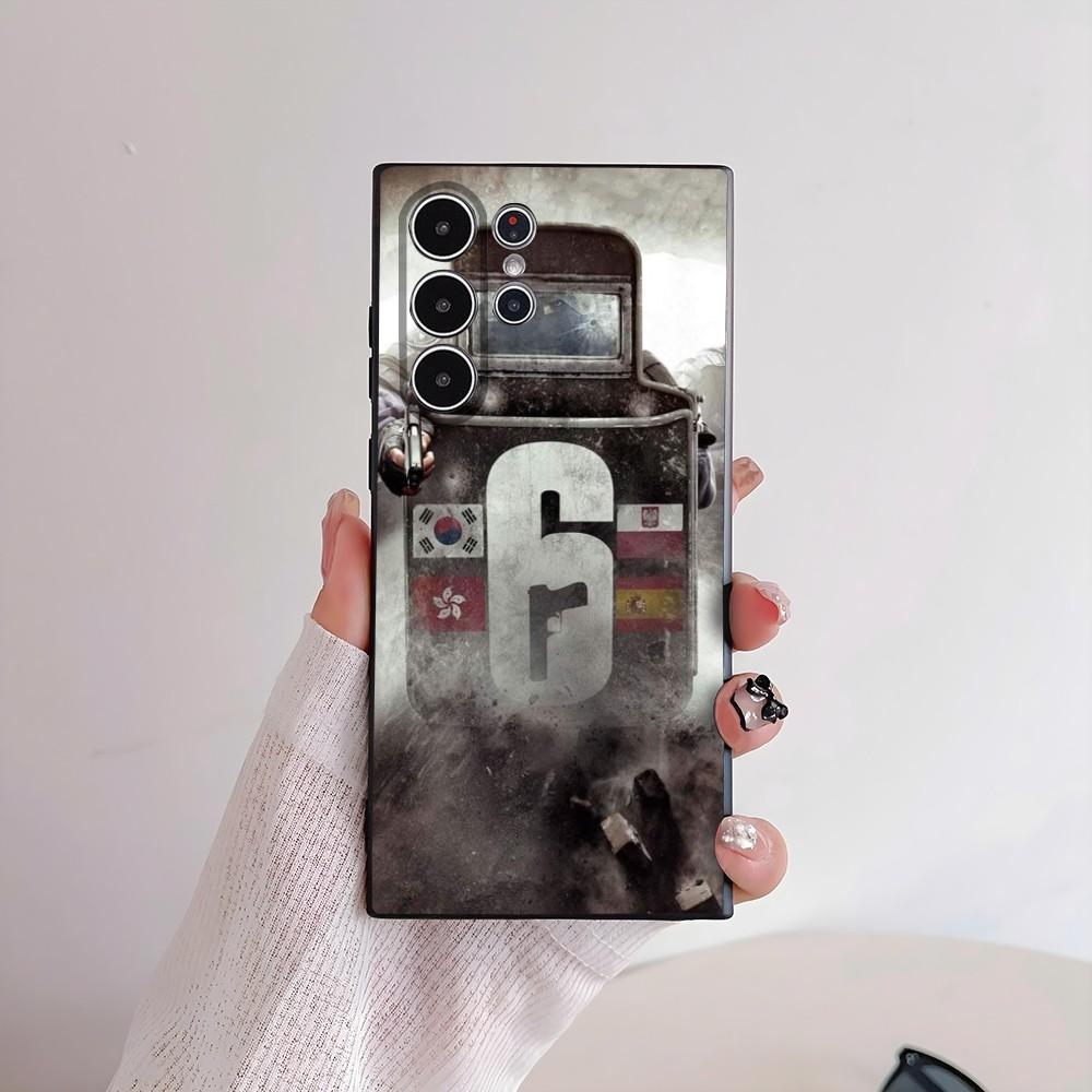 Game R-Rainbow 6 Siege Phone Case For Samsung Galaxy S25 S24 S22 S23 Ultra S21 S20 Plus 5G Frosted Non-Slip Full Cover Soft Case