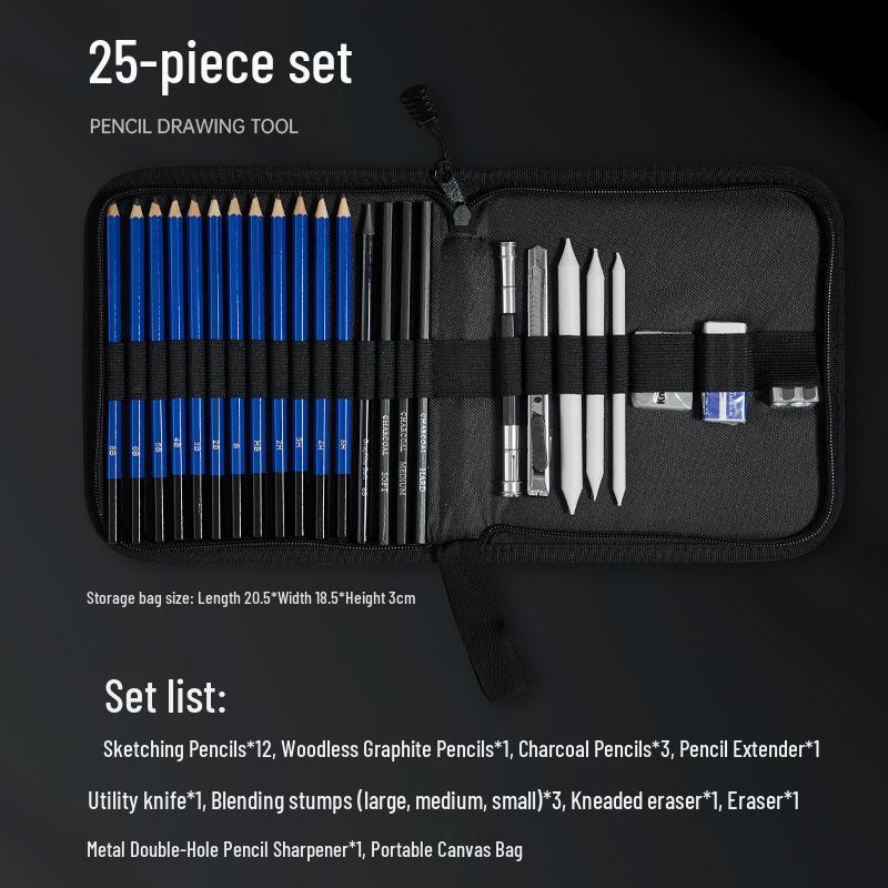 Art Sketching Blending Stumps Set: 9-Piece Kit for Drawing, Blending & Smudging