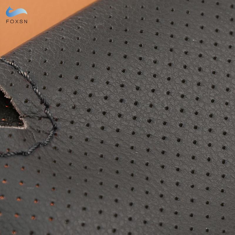 For Mercedes Benz W639 Viano 2010-2015 Vito 2010-2015 Valente 2012-2015 Perforated Leather Car Inner Steering Wheel Cover Trim