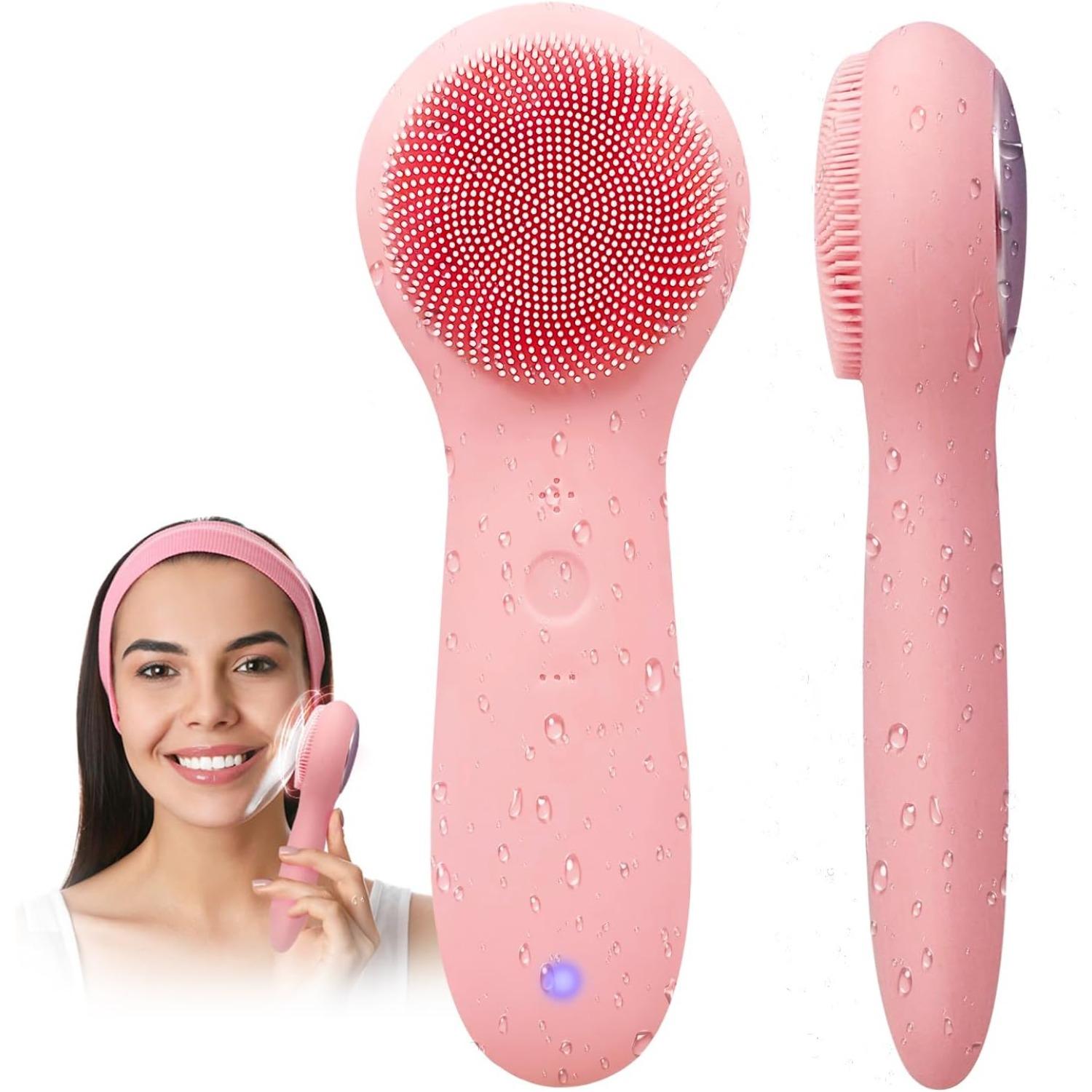 

Электрическая очищающая щетка для лица, перезаряжаемая щетка для глубокой очистки лица, удаления черных точек, водонепроницаемая очищающая щетка для женщин и мужчин