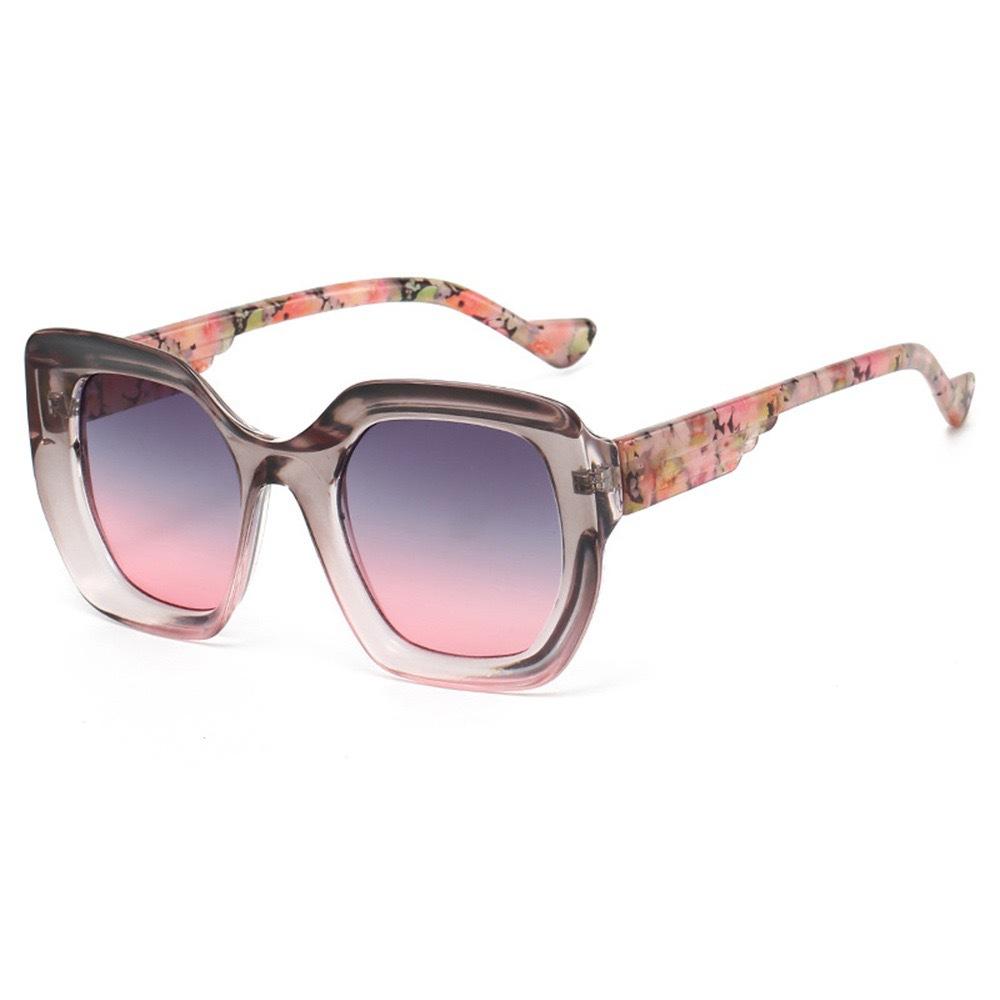 Transparent Color Matching Frame Sunglasses Ins Trendy Personalized Box Sunglasses Men And Women The Same Casual Glasses