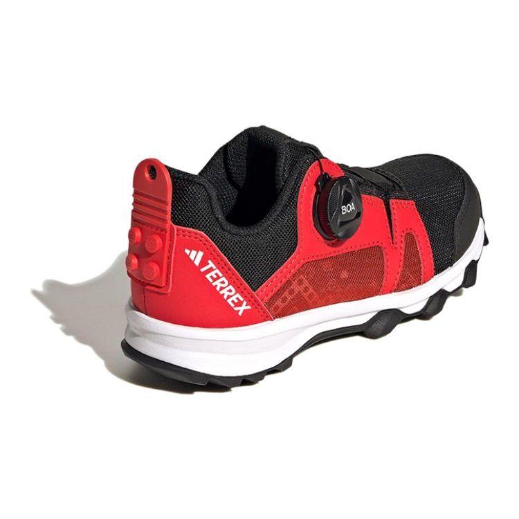 Adidas Terrex Comfortable Non-Slip Low-Top Running Shoes Kids Sneakers Red IG7954
