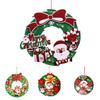 Charming Christmas Snowman Old Man Wreath Decoration For Festive Indoor Decor