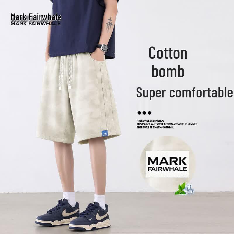 MARK FAIRWHALE Men s Ice-Feel Quick-Dry Drawstring Shorts L