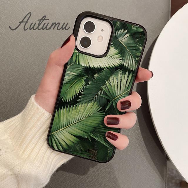 Plants Palms Jungle Phone Case for iPhone 11 12 13 14 Pro Max mini X XR XS SE 2020 6S 7 8 Plus Samsung Galaxy S21 S22 shell