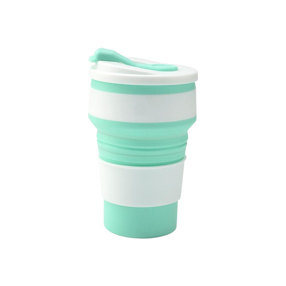 Sport Mug Folding Cup Coffee Foldable Silicon Bpa Free Best Seller Collapsible Travel Food Grade Silicone Minimalist Color Box
