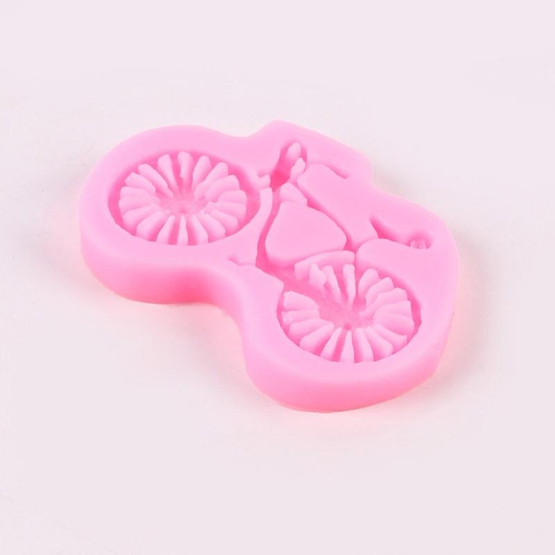 Silicone Mold Bicycles Resin Molds Keychain Casting Molds Bike Epoxy Mold for Jewellery DIY Silicone Mold Crafting Molds