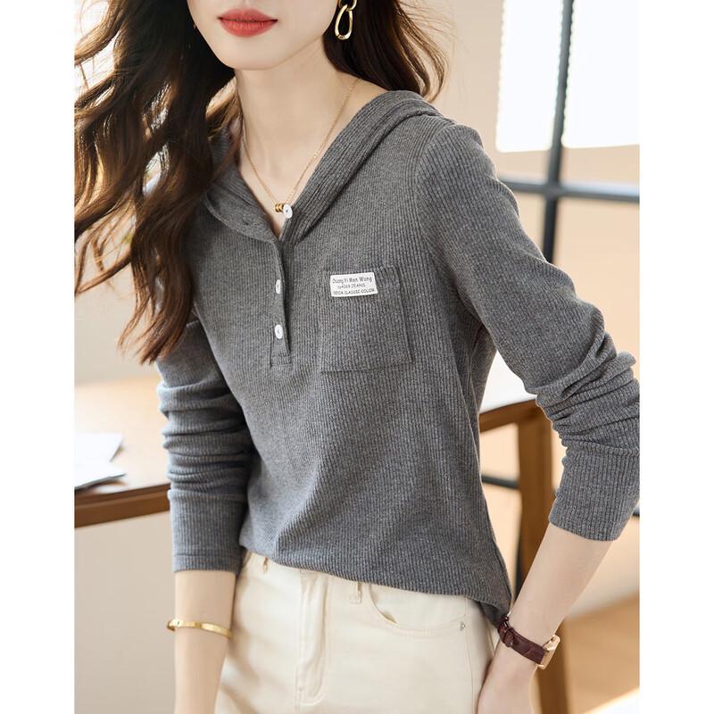 Mohanyimei Women's Slim Fit Hooded T-Shirt