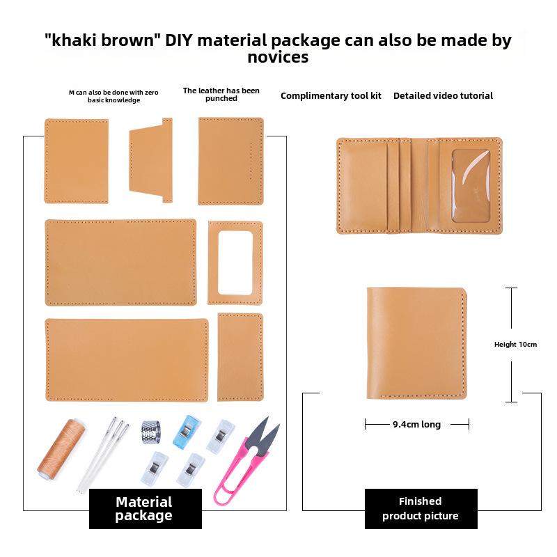 "Handmade Cowhide Wallet & Card Holder - Perfect Father's Day, Boyfriend, or Female Gift"