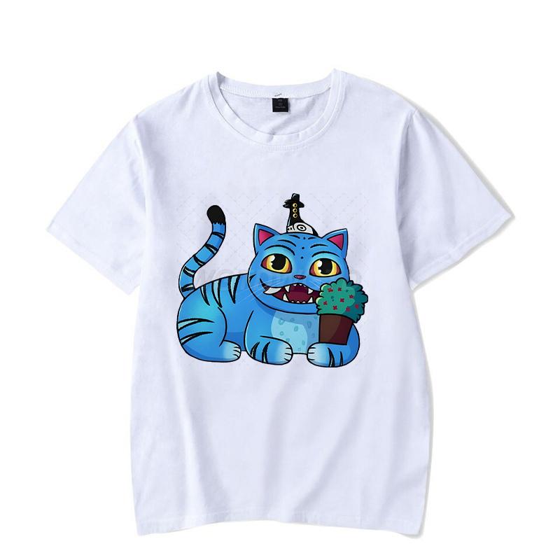 New T-shirt KPop Demon Hunters Cartoon Tiger Short-sleeved Tops Summer Men Women Clothes Anime Graphic Korean Style T-shirt