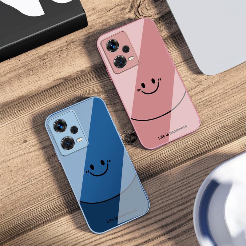 Life is about being happy For Redmi Note 10 10T 11 12 13 14 11T 11S 12 14 Pro Plus A4 14C A3 A3x K40 Gaming Tempered Phone Case