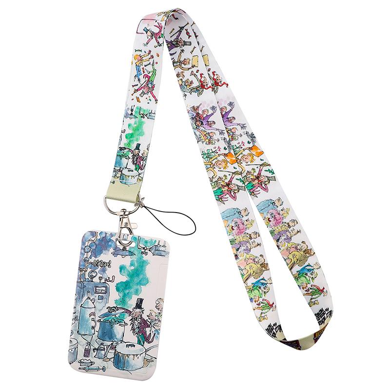 Yoga Sakura Credential Holder Little daisy Lanyard for Key Cute Neck Strap Card ID Badge Holder Key Chain Accessories Wholesale