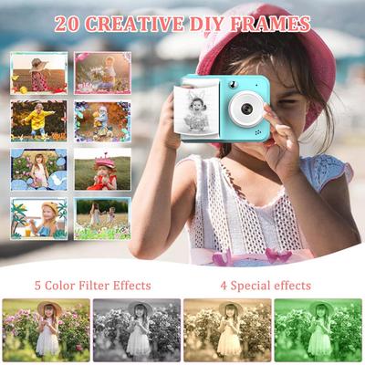Sofortdruck Digitalkamera für Kinder mit größerem Display und hochauflösendem Design Geschenk für den Kindertag Thanksgiving