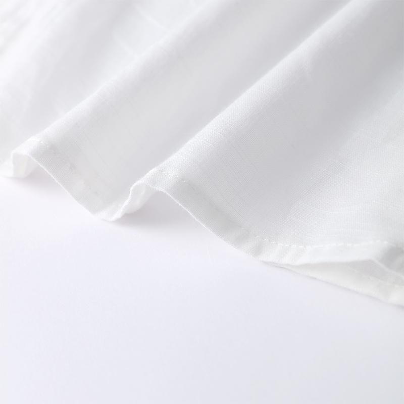 Damen-Shorts-Set aus Baumwolle und Leinen, einfarbig, lockerer V-Ausschnitt, Laternenärmel, Schnürhemd, Shorts mit elastischer Taille, Harajuku, täglicher zweiteiliger Sommer