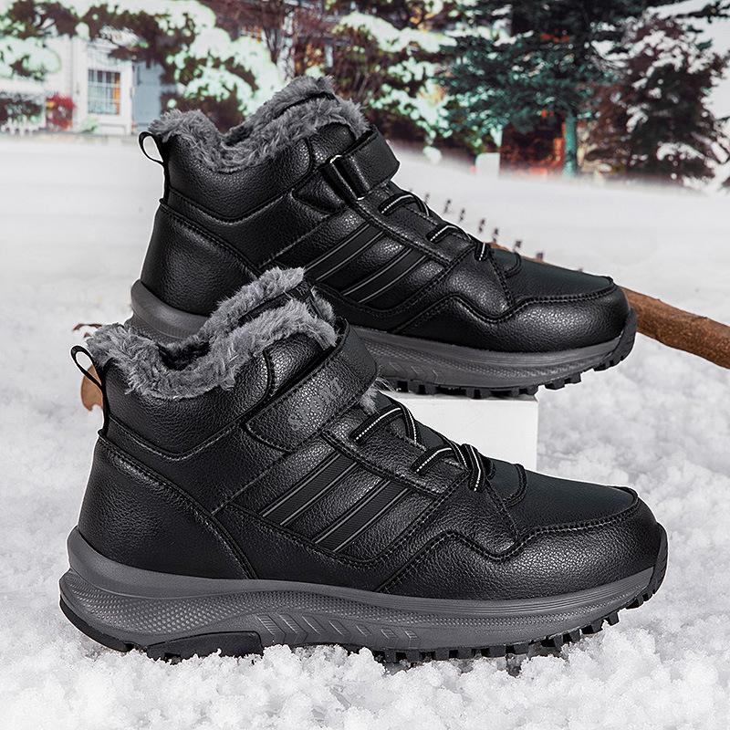 

Пожилая обувь обувь для ходьбы зимняя флисовая утолщенная на плоской подошве хлопковая повседневная спортивная обувь мягкая подошва утолщенный хлопок 45