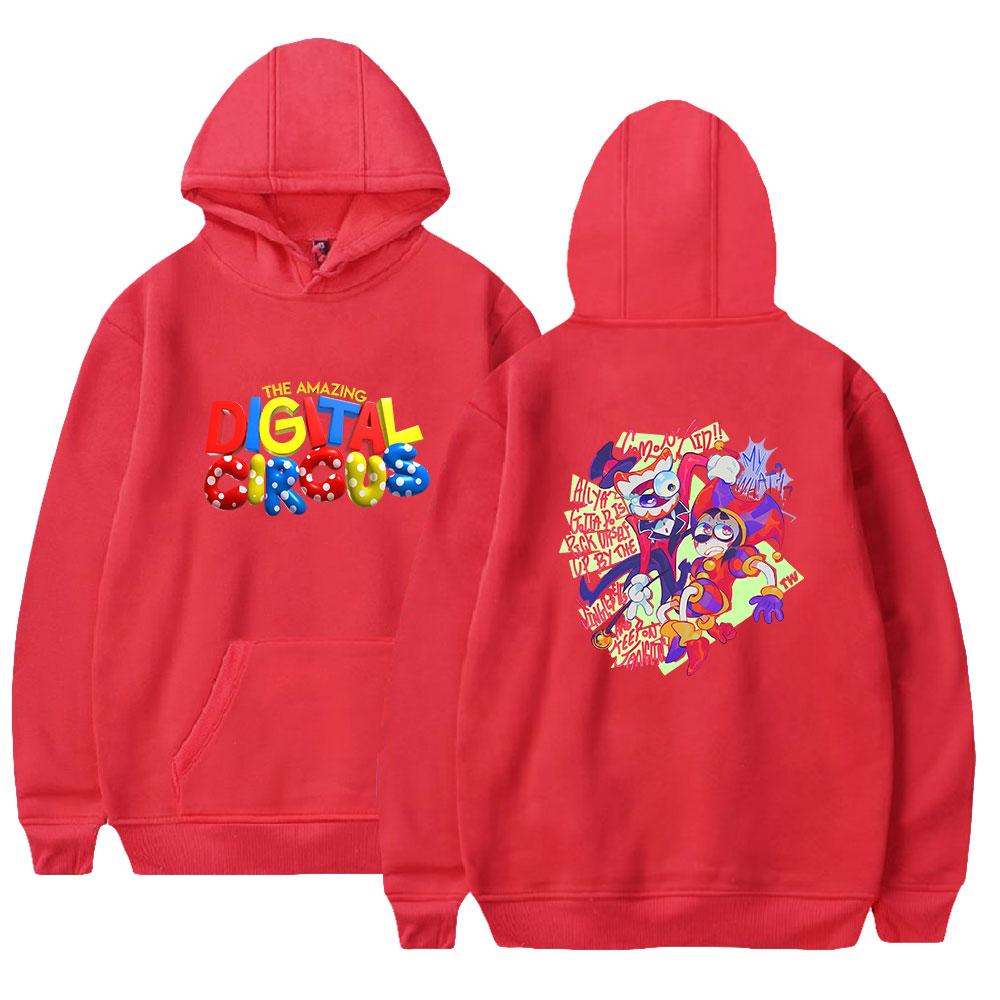 Mens Womens Hoodie The Amazing Digital Circus Hoodies Anime Streetwear Casual Printed Hooded Pullover Sweatshirts