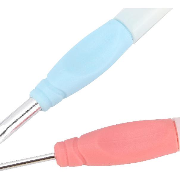 

Crochet Hooks Set Color Accessories Knitting Needles Bag Yarn Fingerprint Handle Crochet Hooks