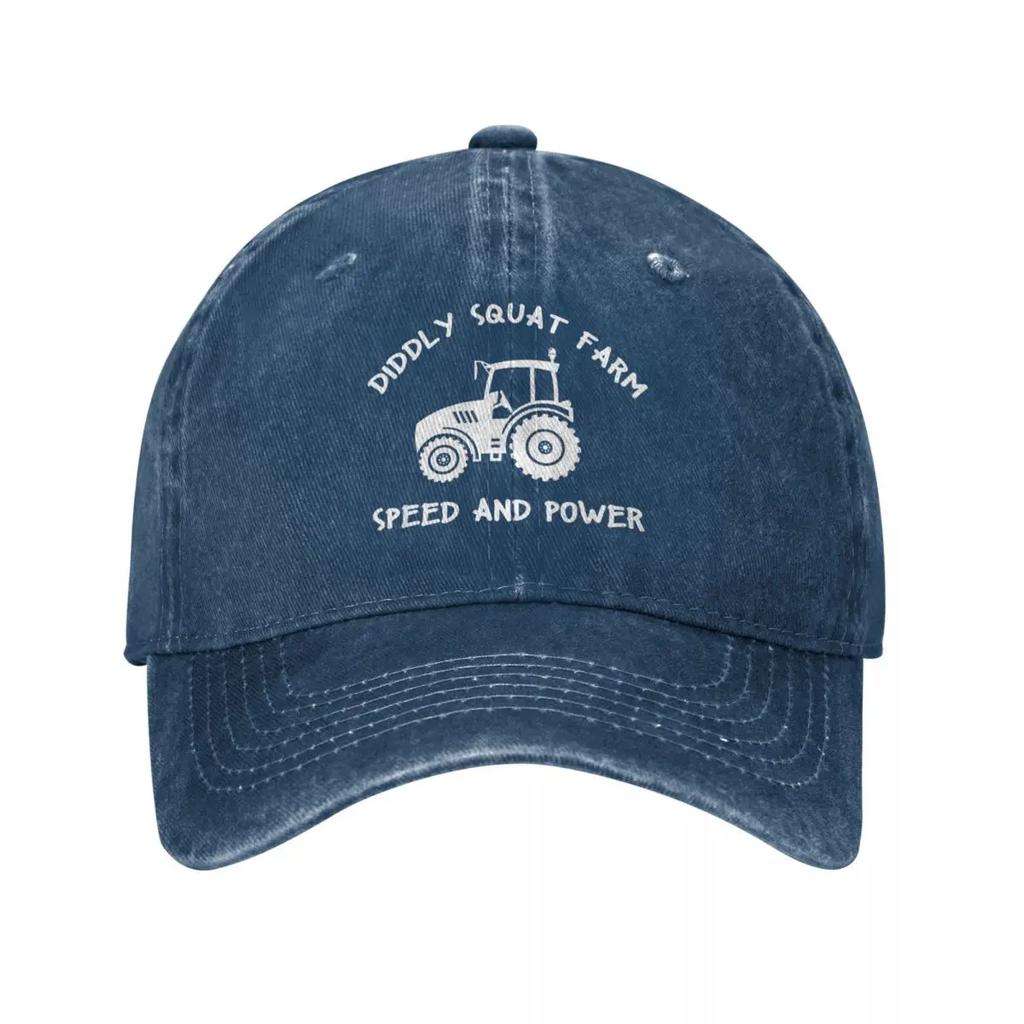Perfekter Traktor Diddly Squat Farm Unisex Baseballkappen Geschwindigkeit und Kraft Distressed Denim Hut Outdoor Laufen Verstellbare Kopfbedeckung