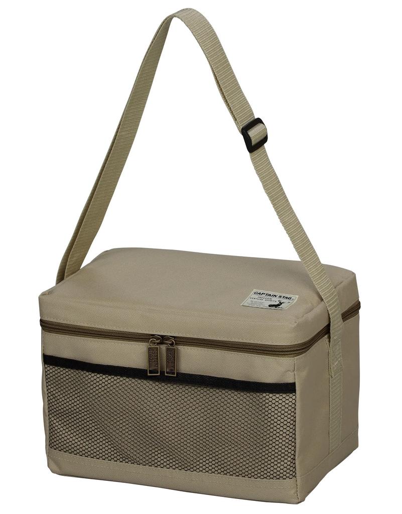 Captain Stag Cooler Bag Soft Cooler Bag Foldable for Storage with Insole 6L Khaki (CAPTAIN STAG) UE-626