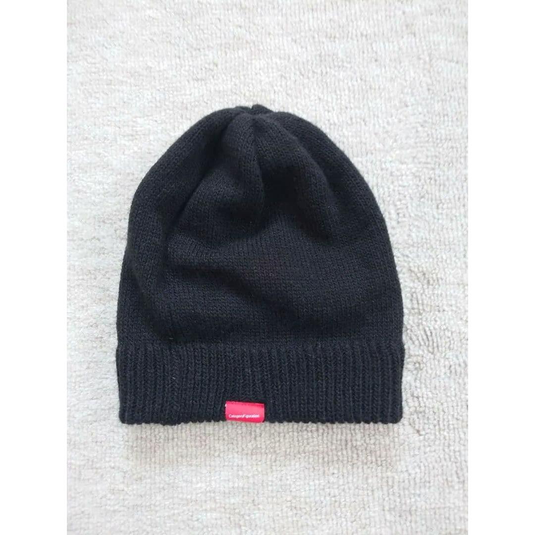 Used Double Taps Wtaps Beanie Cap Knit Cap Black