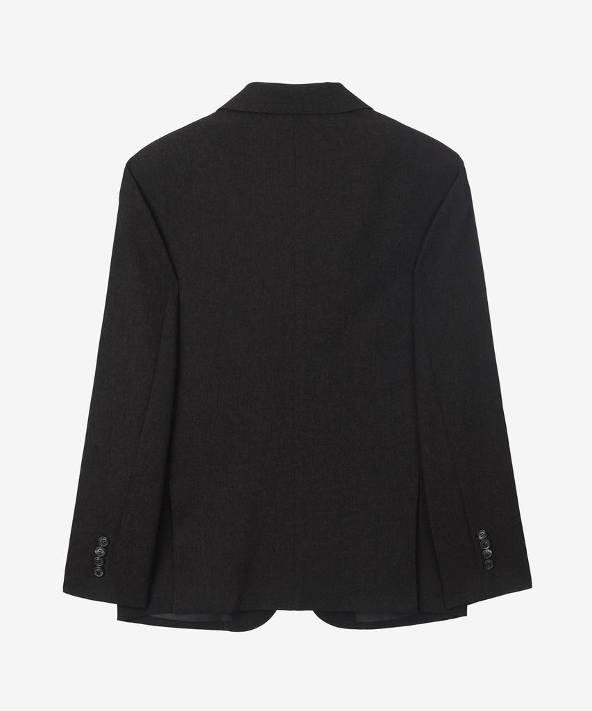 Mindbridge [Set] Two-Tone Knit Jacket Set-Up Brown
