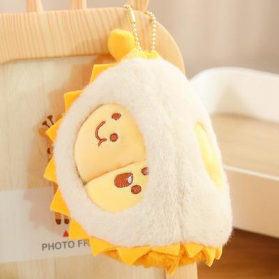Durian Plush Toy Detachable Fruit Doll Soft Durian Pillow Cute Peeling Plush Doll Realistic Vivid Fruits Stuffed Toy Gifts for Christmas Birthday