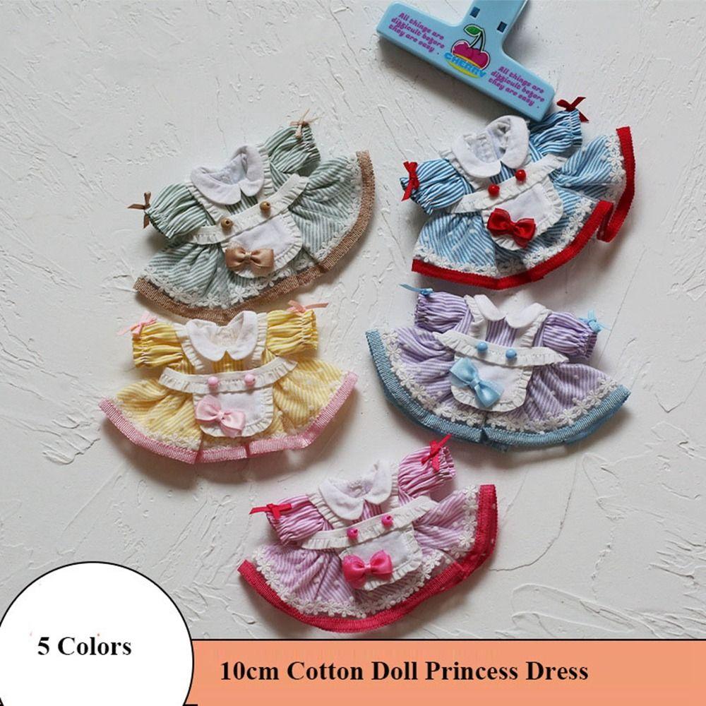 Cute Doll Lovely Clothes Lolita Plush Dolls Clothes Fashion Dresses Skirt  For 10cm Cotton Doll