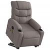VidaXL Fauteuil Inclinable de Massage Électrique, Chaise de Relaxation avec Dossier et Repose-pied Réglables, Siège de Salon 3206679