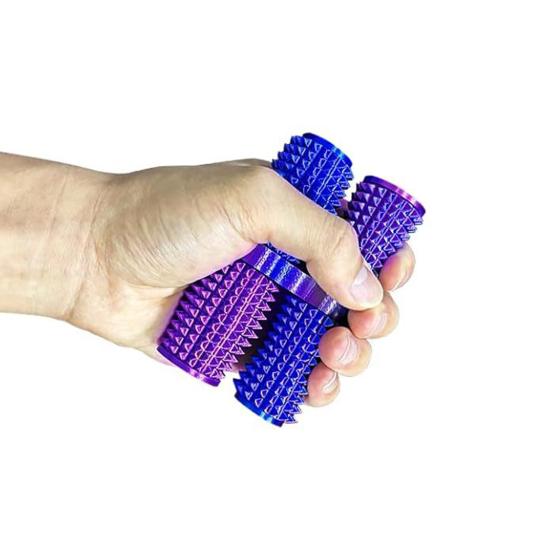 Spiky Grippie Stim Fidget Toy Rotatable Stress Relief Teens Adults Pocket 3D Printed Pain Stimming Tool Portable Bumpy Roller Sensory Toy