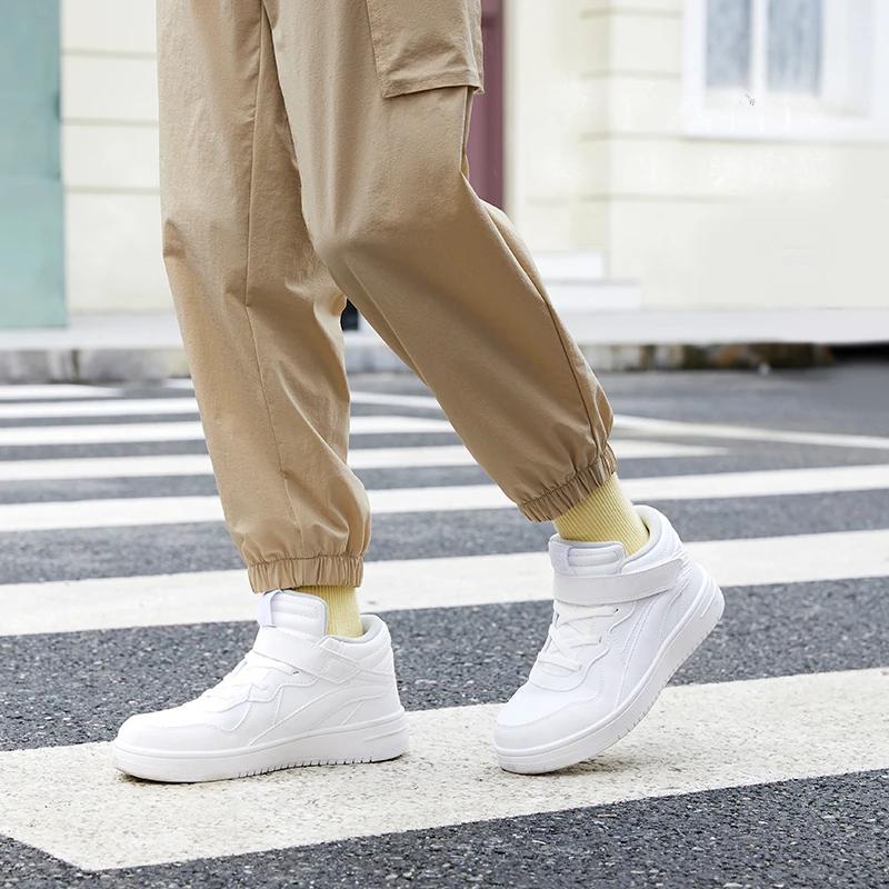 Li Ning Youth Sports Lifestyle Series Shaohua 1.5 Comfortable Trendy Durable Breathable Casual Shoes Kids Casual Shoes White YKCS118-1