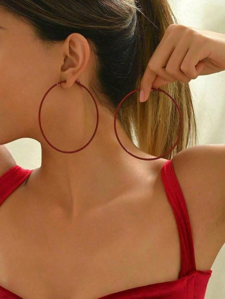 Minimalistischer Stil Mehrere dünne Creolen-Ohrringe, Tägliches Tragen für Frauen