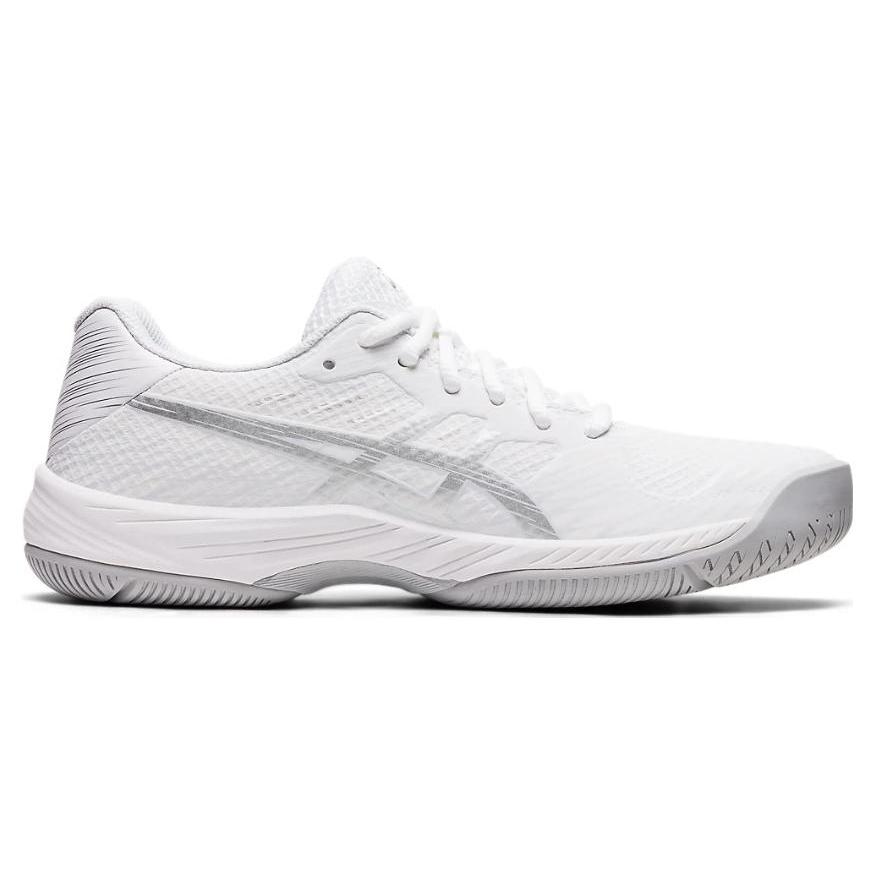 New Asics Gel Game 9 White Pure Silver Women's 1042A211-100