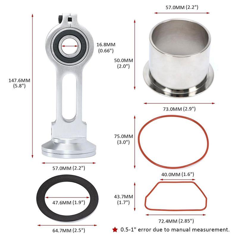 A84E-KK-4835 Compressor Piston Kit Connecting Rod Replacement Parts Cable Oil-Free Air Compressor Pump